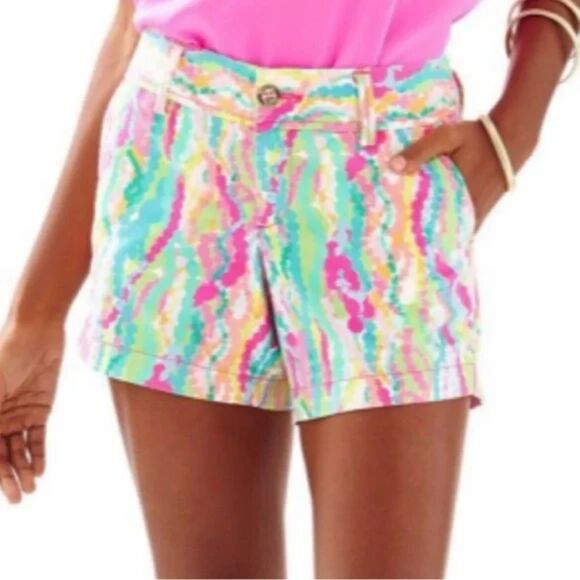 Lilly Pulitzer Dripping in Jewels Size 2 Callahan Shorts  beach vacation Cotton - Picture 1 of 11